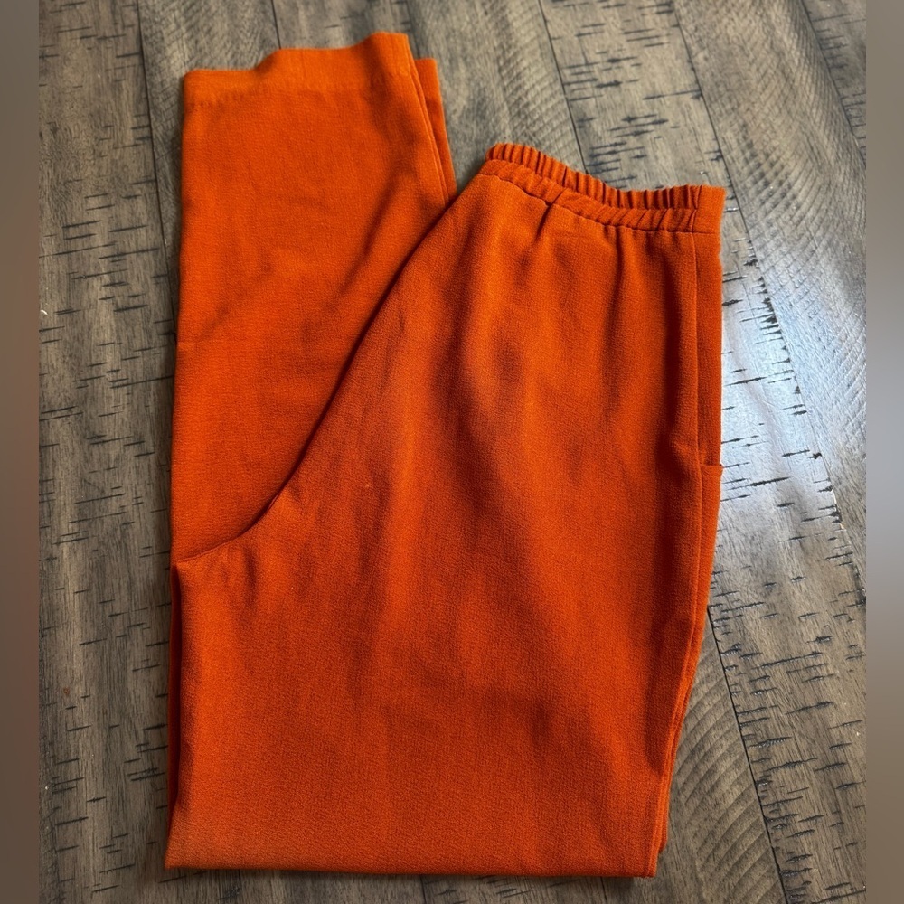 American Apparel Rust Orange Jogger Pants - Picture 12 of 13